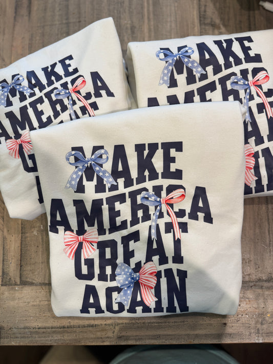Make America great again - Bow Sweatshirt