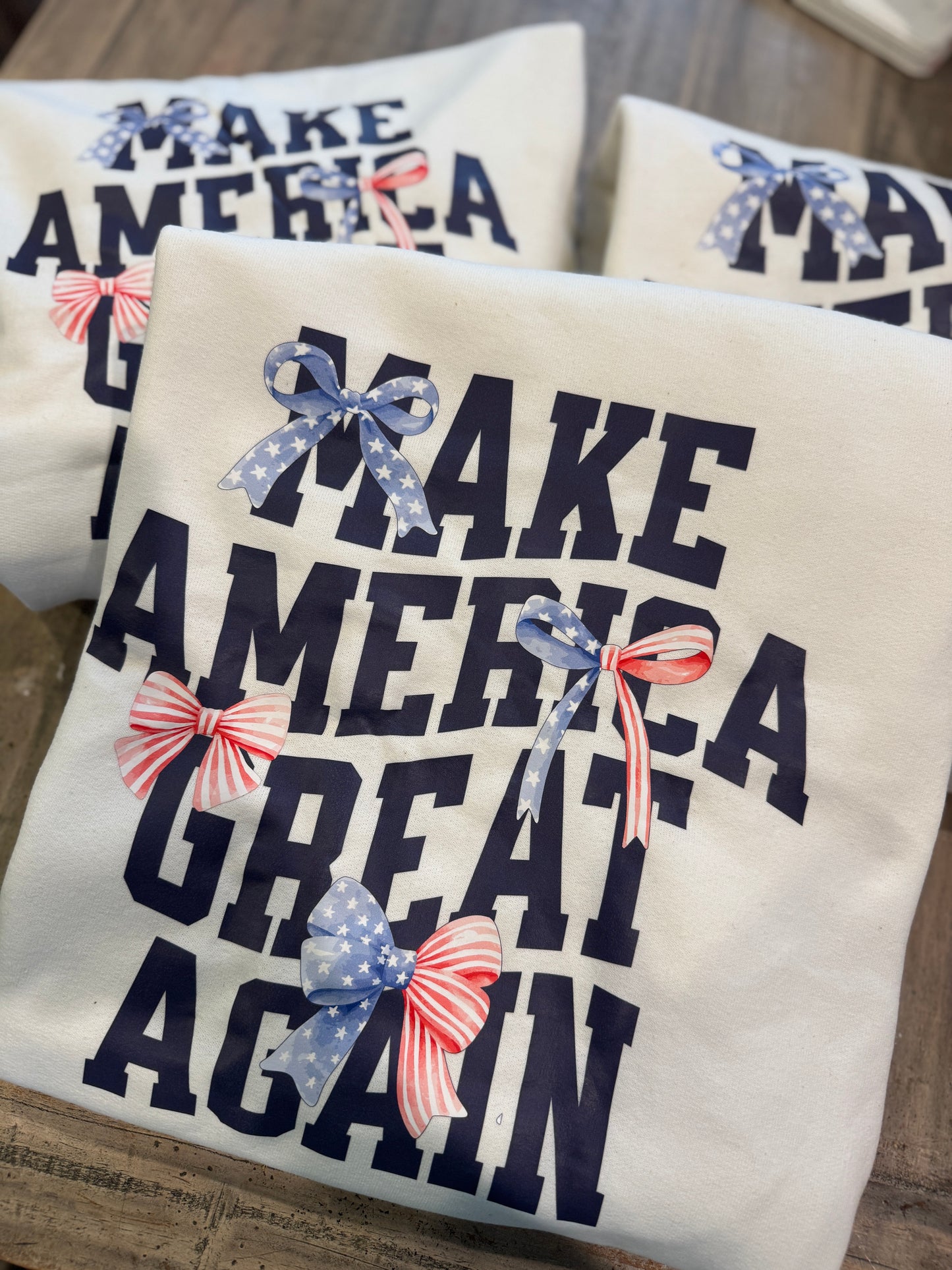 Make America great again - Bow Sweatshirt