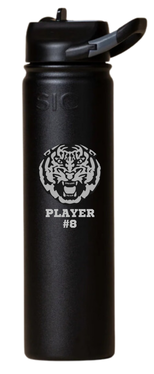 Laser Engraved Personalized 27oz SIC Sport Bottle MATTE Tuff Black