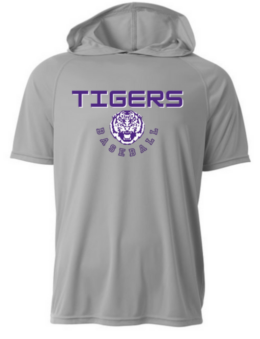 Tigers 100% Moisture Wicking Hooded T-Shirt