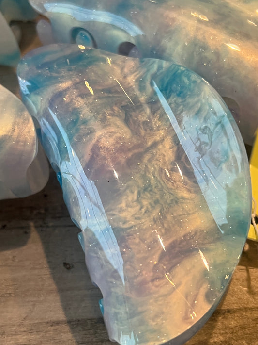 Medium Tie Dye Hair Claw Clip Cotton Candy