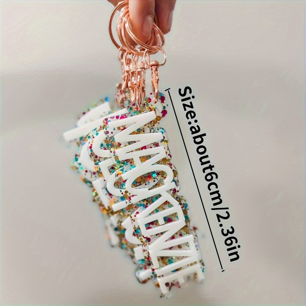 Custom Acrylic Name Keychain