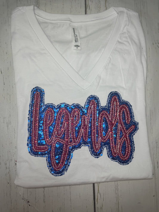 Sequin Appliqué Legends T Shirt