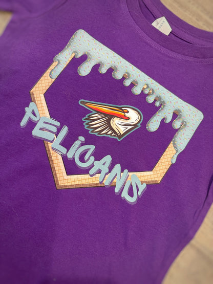 Pelicans Youth Dripp Logo Tee