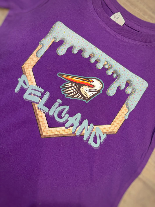 Pelicans Youth Dripp Logo Tee