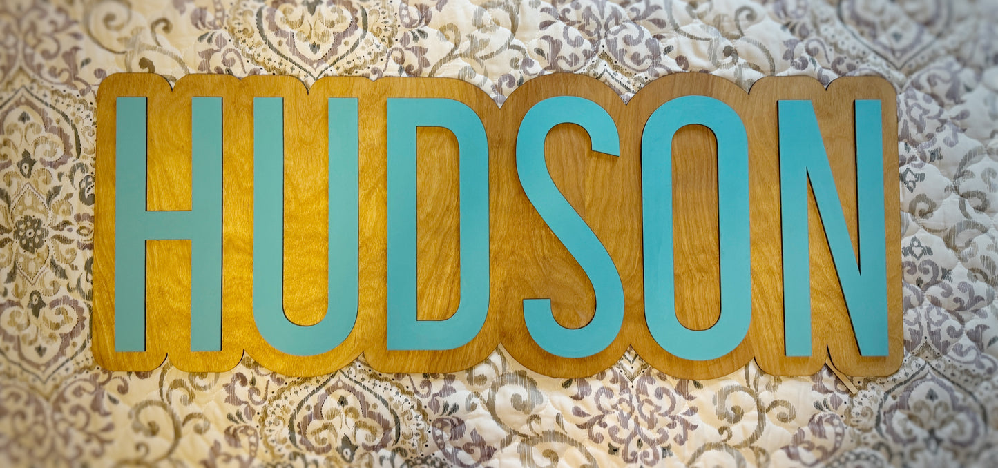 Custom Wooden Name Sign