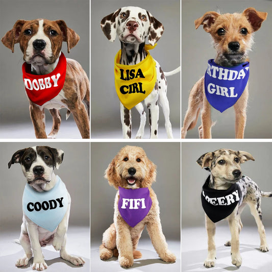 Personalzied Dog Bandanas