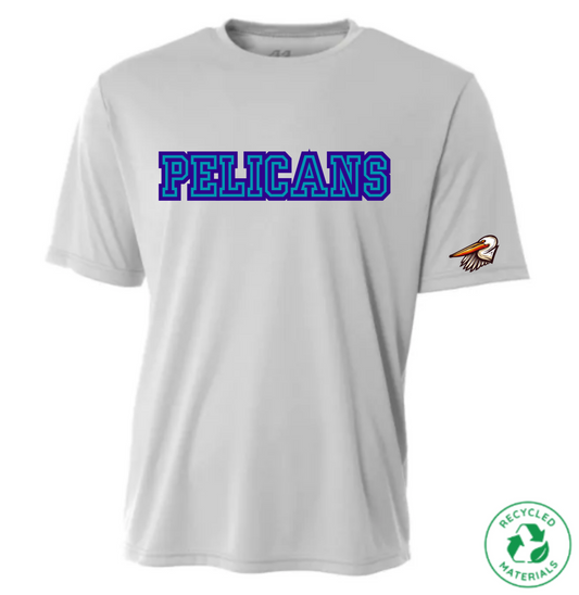Pelicans Grey Moisture Wicking Tee