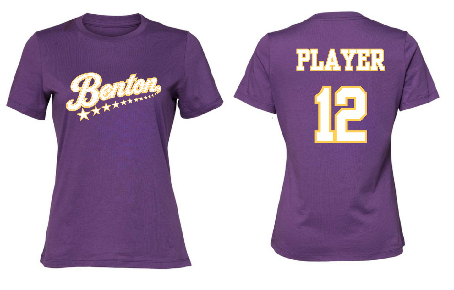 Benton Stars Women's Relaxed  Tee Bella Canvas