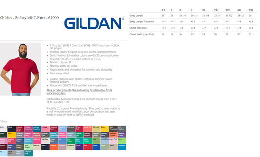 Gildan Soft Style T Shirt