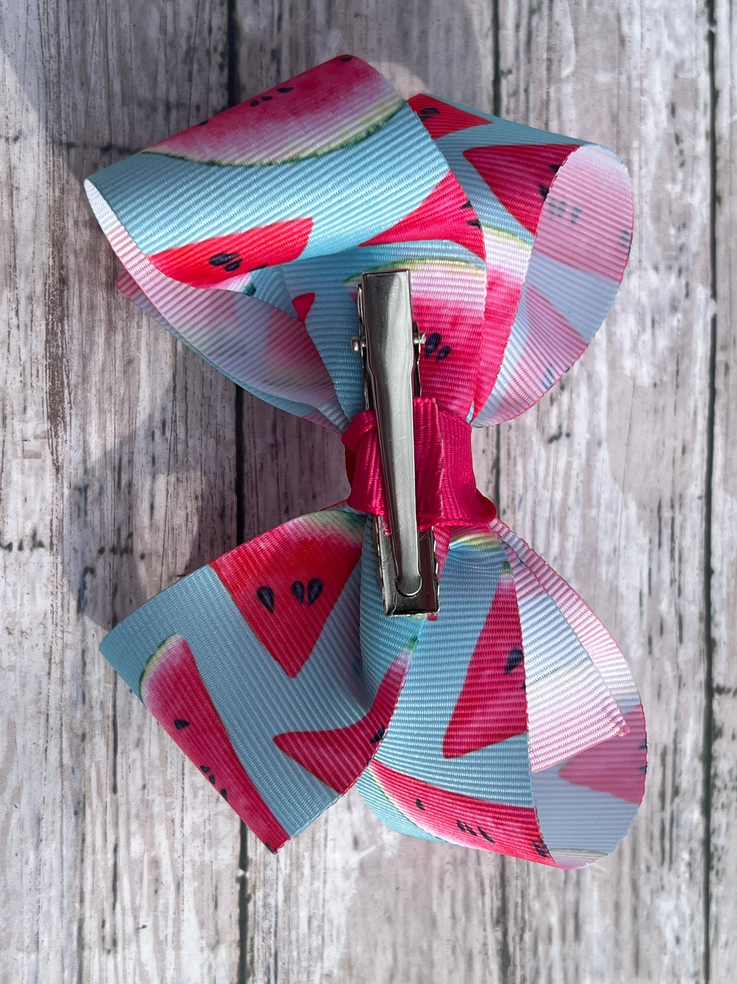 Watermelon Double layer bow