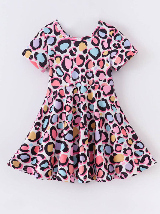 Leopard Girl Twirl Dress