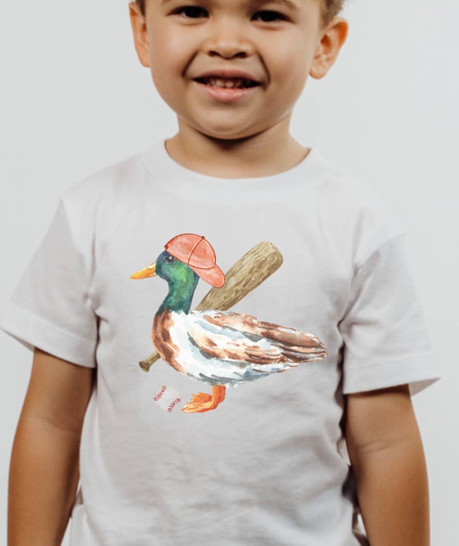 Mallard Duck Baseball Toddler Tee