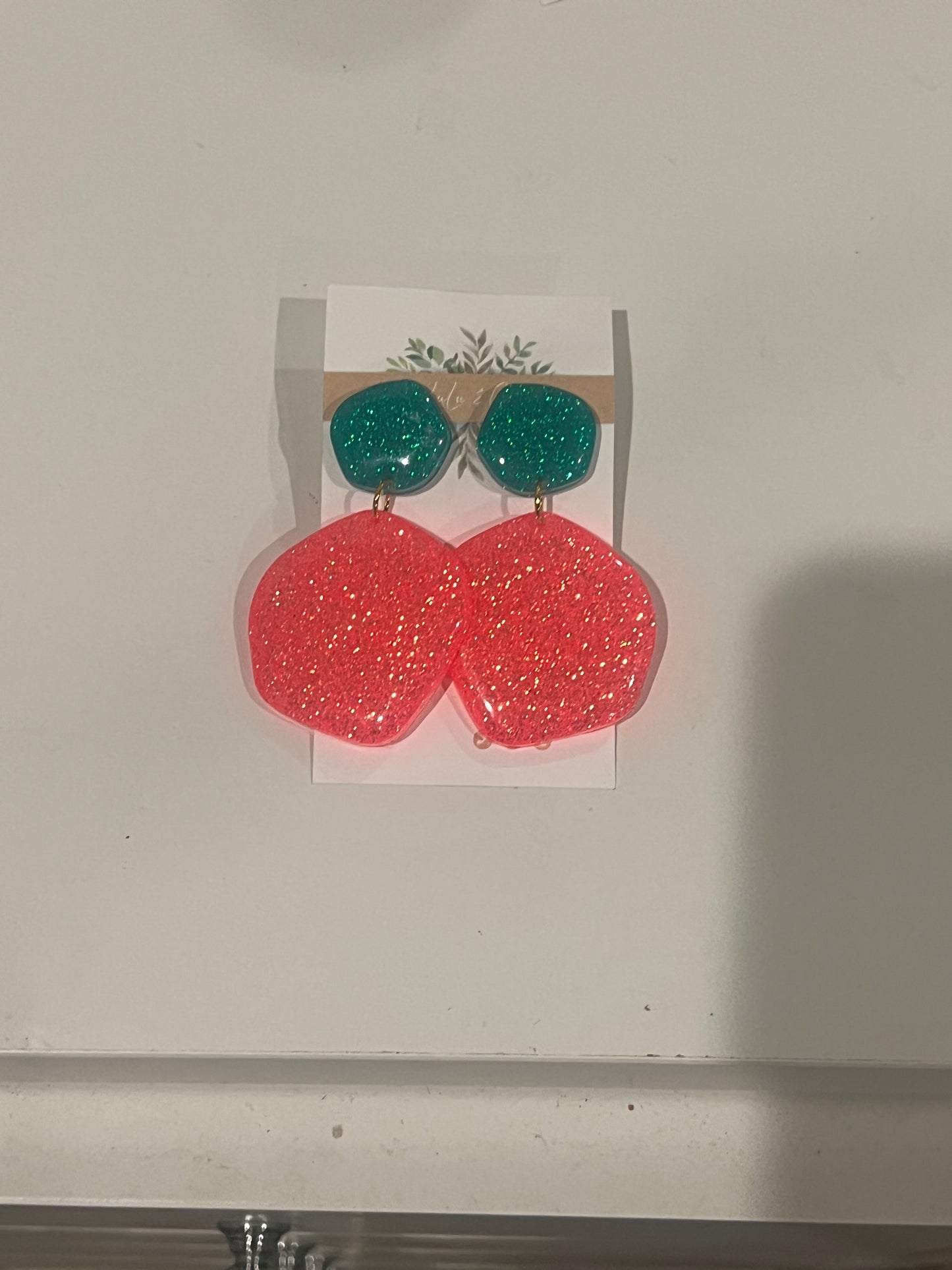 Sparkle Dangle Resin Earrings