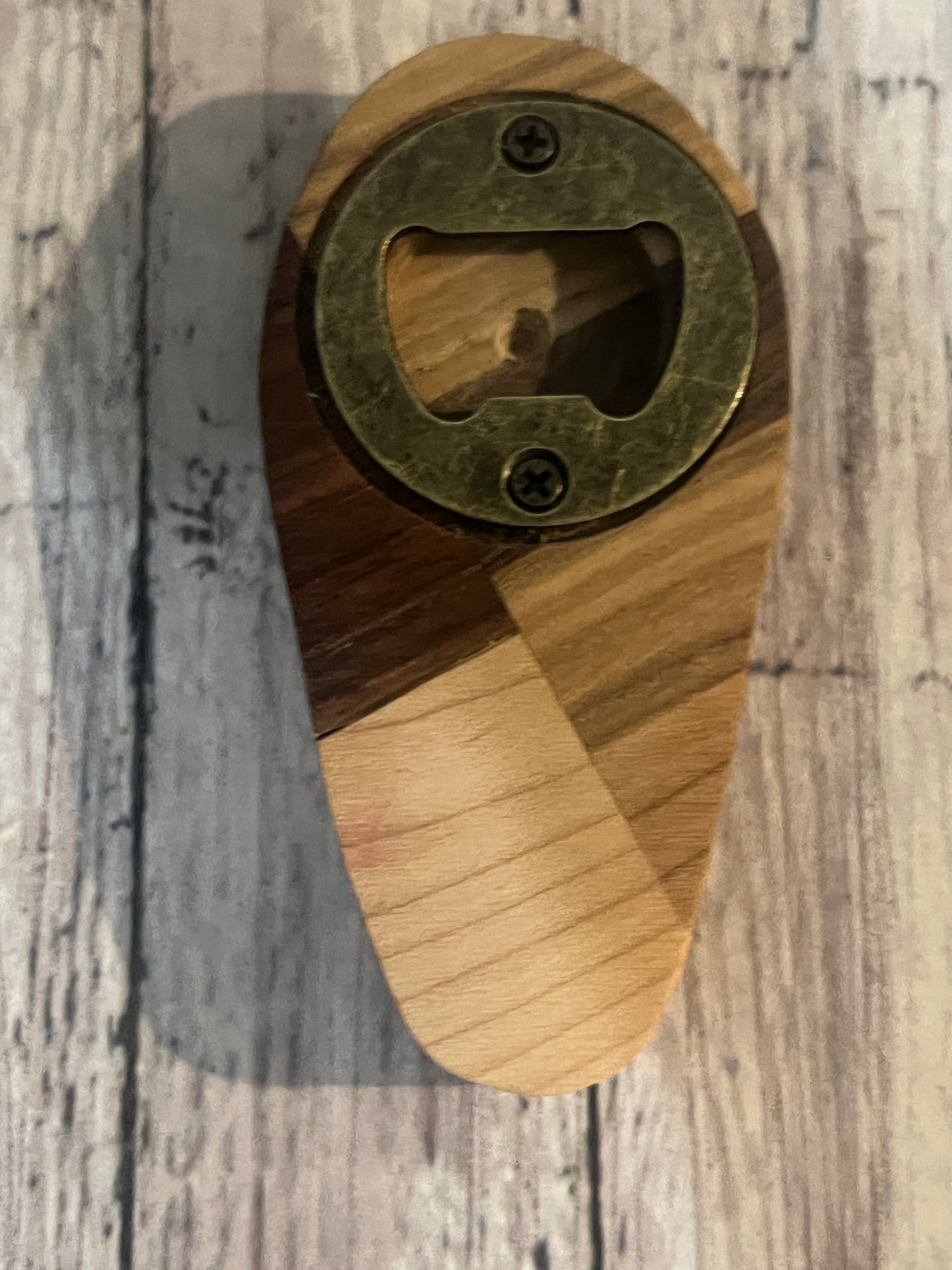 Custom handmade exotic wood bottle opener