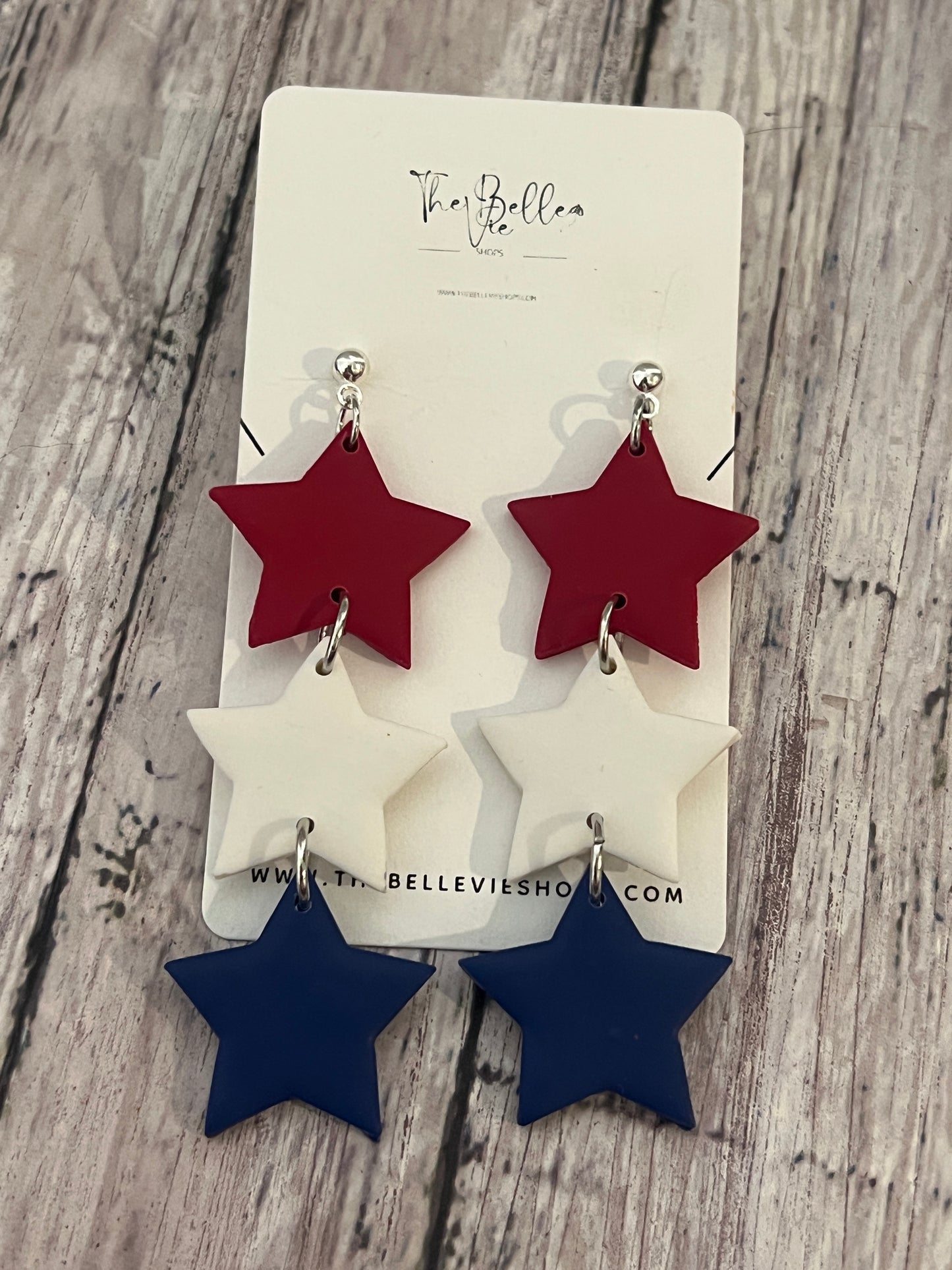 Patriotic Star earrings