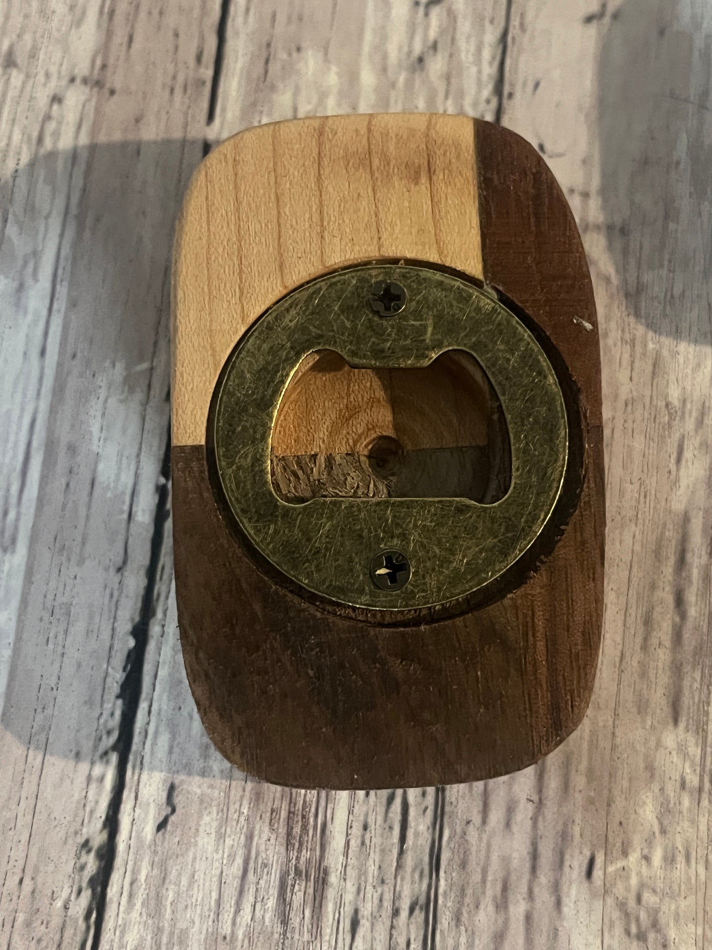 Custom handmade exotic wood bottle opener