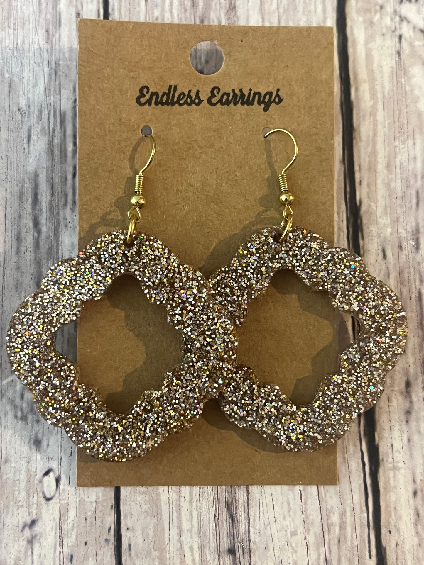 Gold glitter Earrings