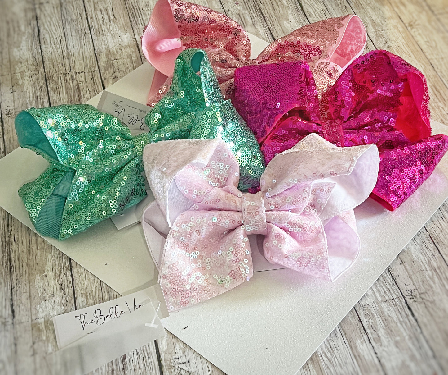 Large Sequin Hair Bows Extra Large