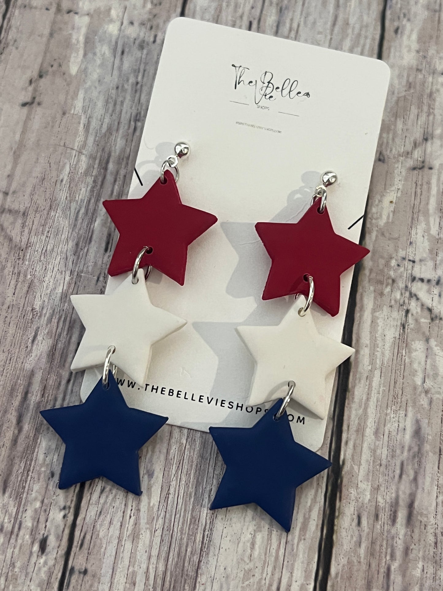 Patriotic Star earrings