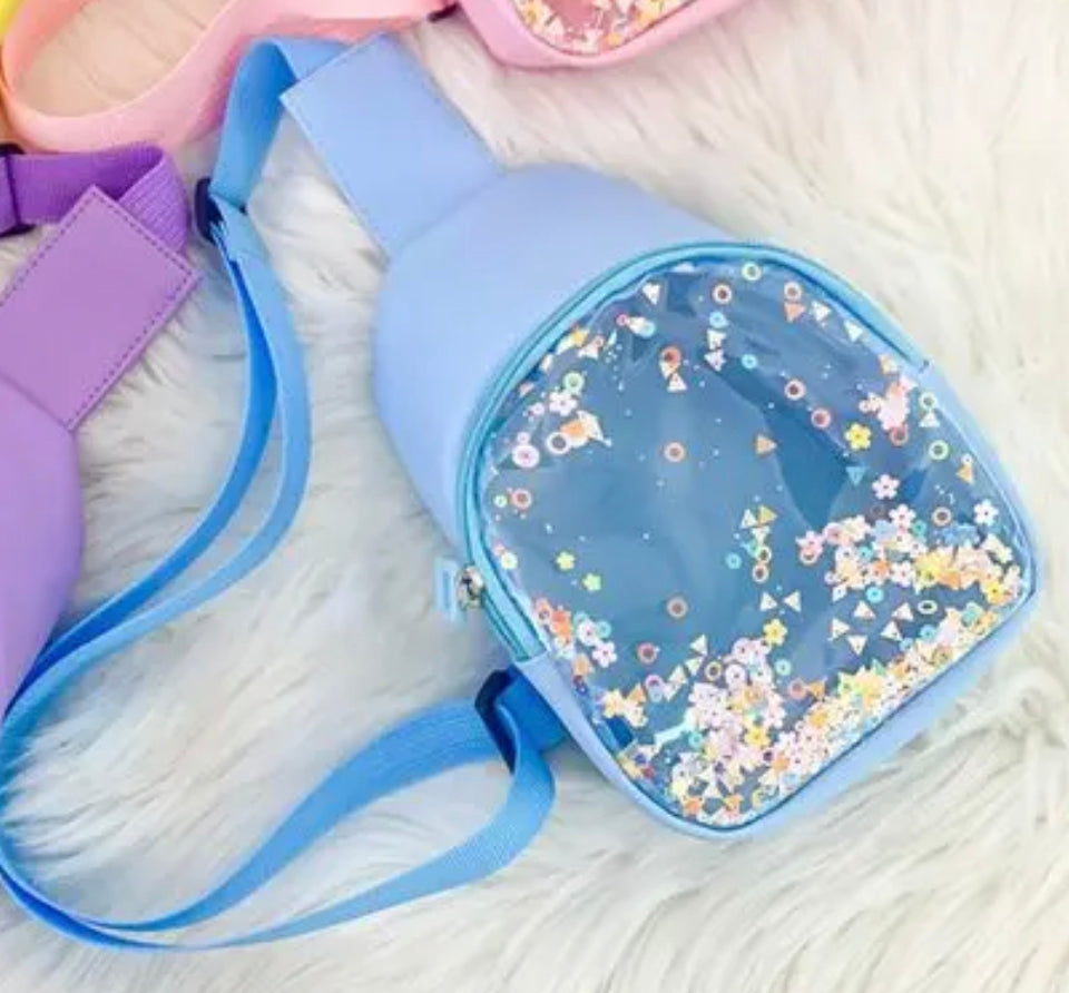 Mini confetti shoulder bag