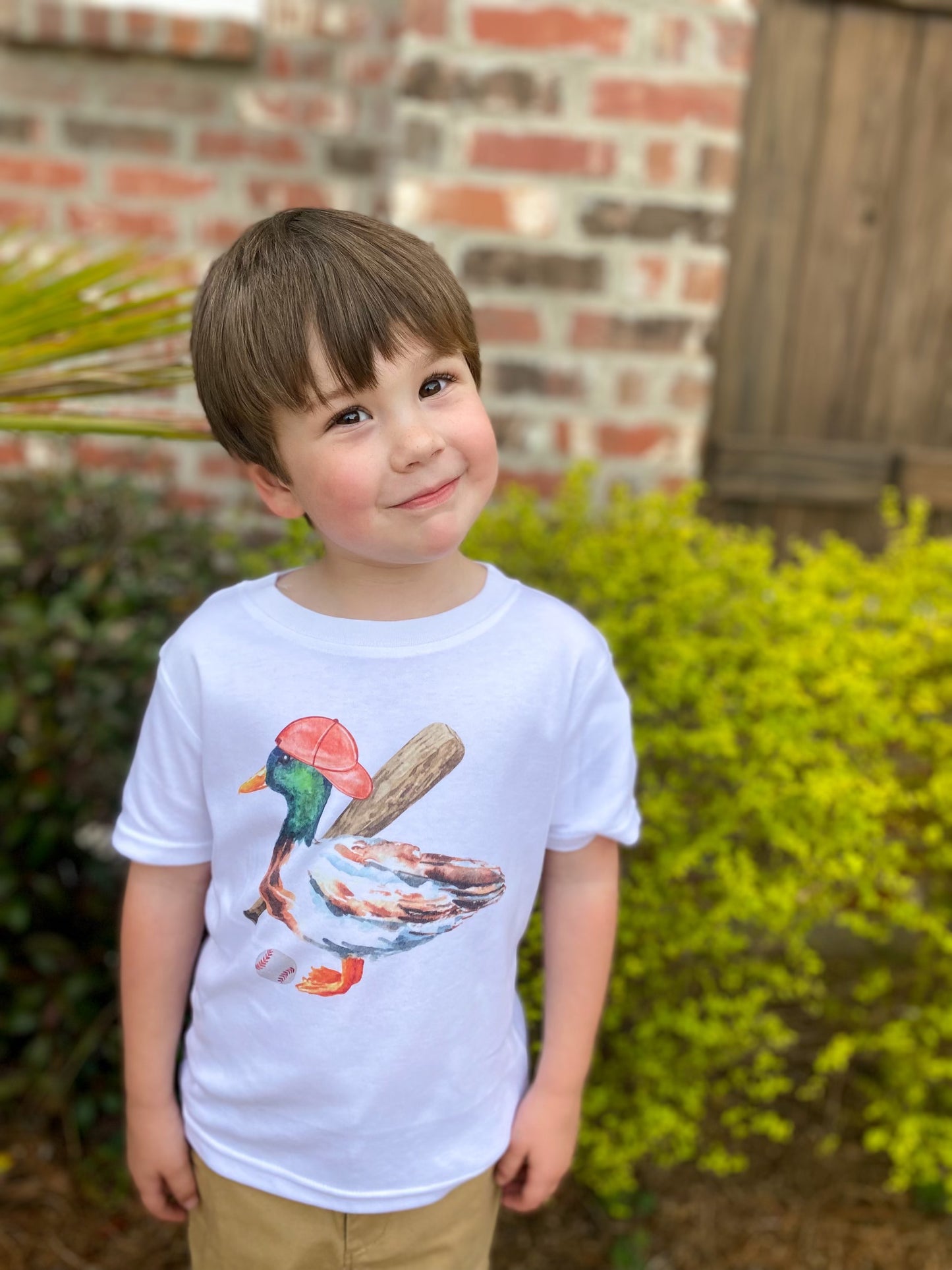 Mallard Duck Baseball Toddler Tee