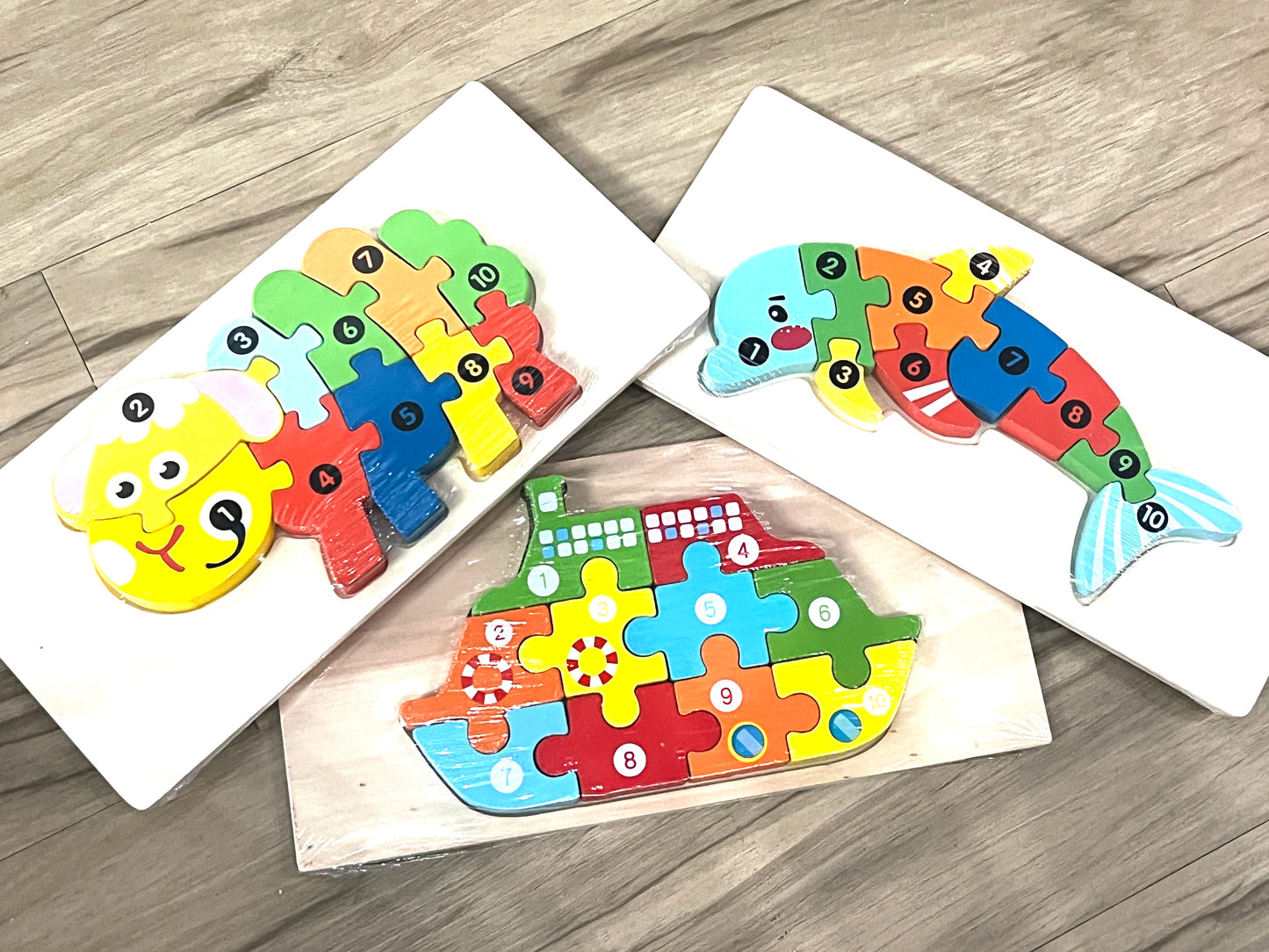 3D Wooden Montessori Puzzles