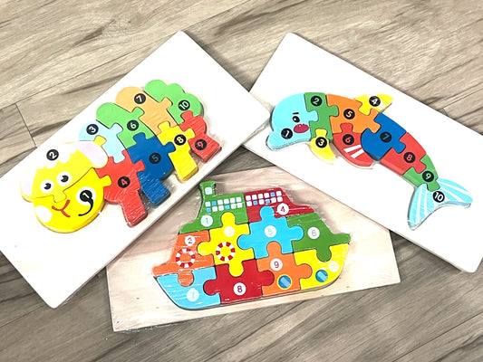 3D Wooden Montessori Puzzles