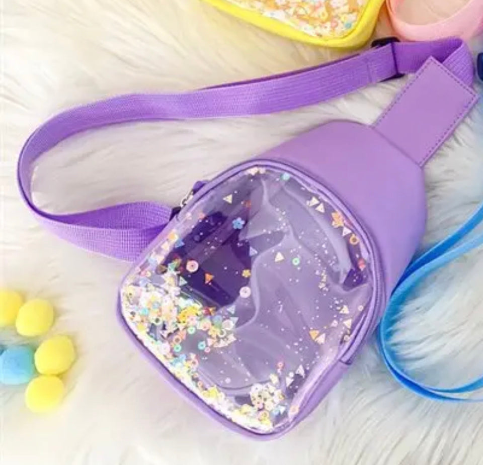 Mini confetti shoulder bag