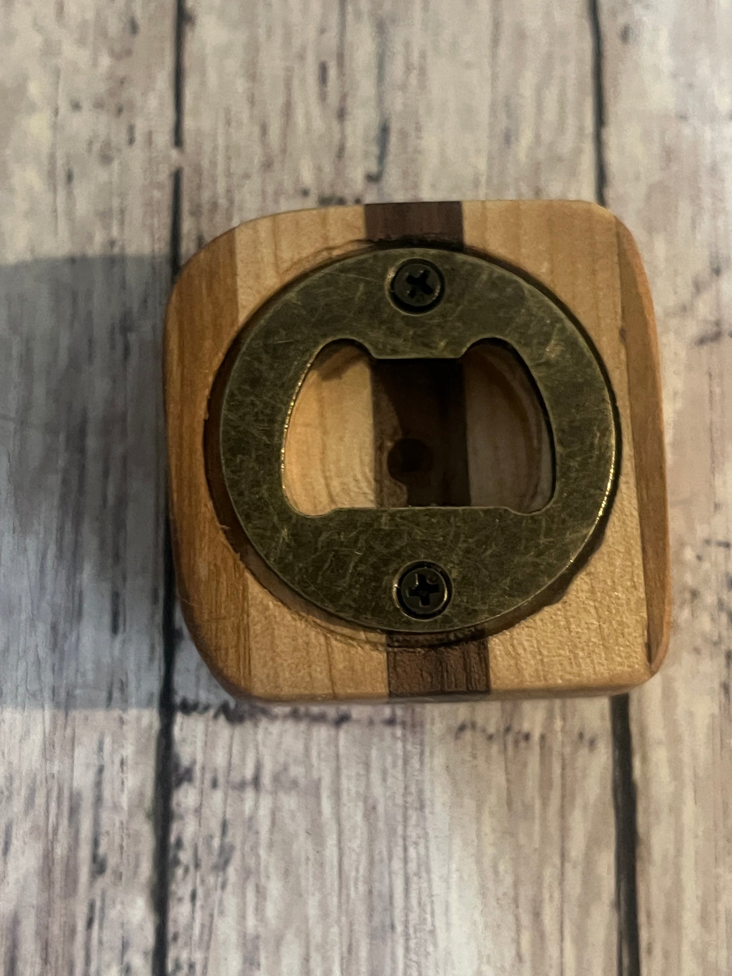 Custom handmade exotic wood bottle opener