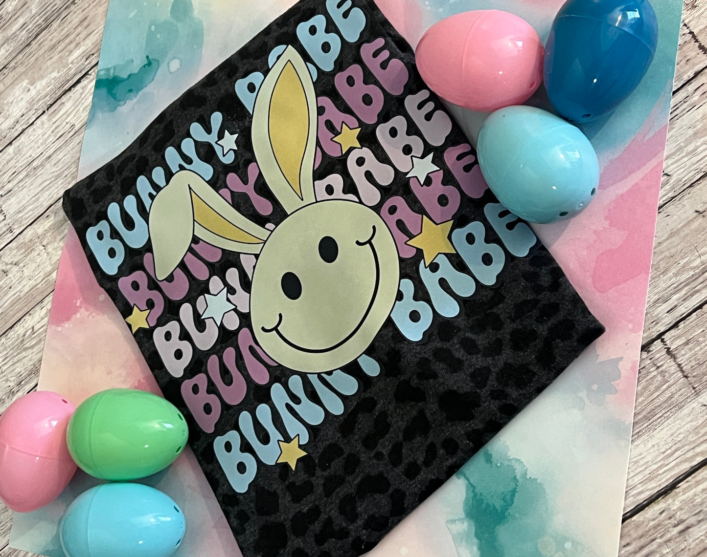 Easter leopard Bunny Babe tee