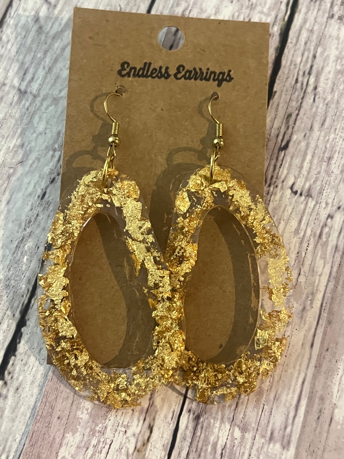 Gold Flake Earrings