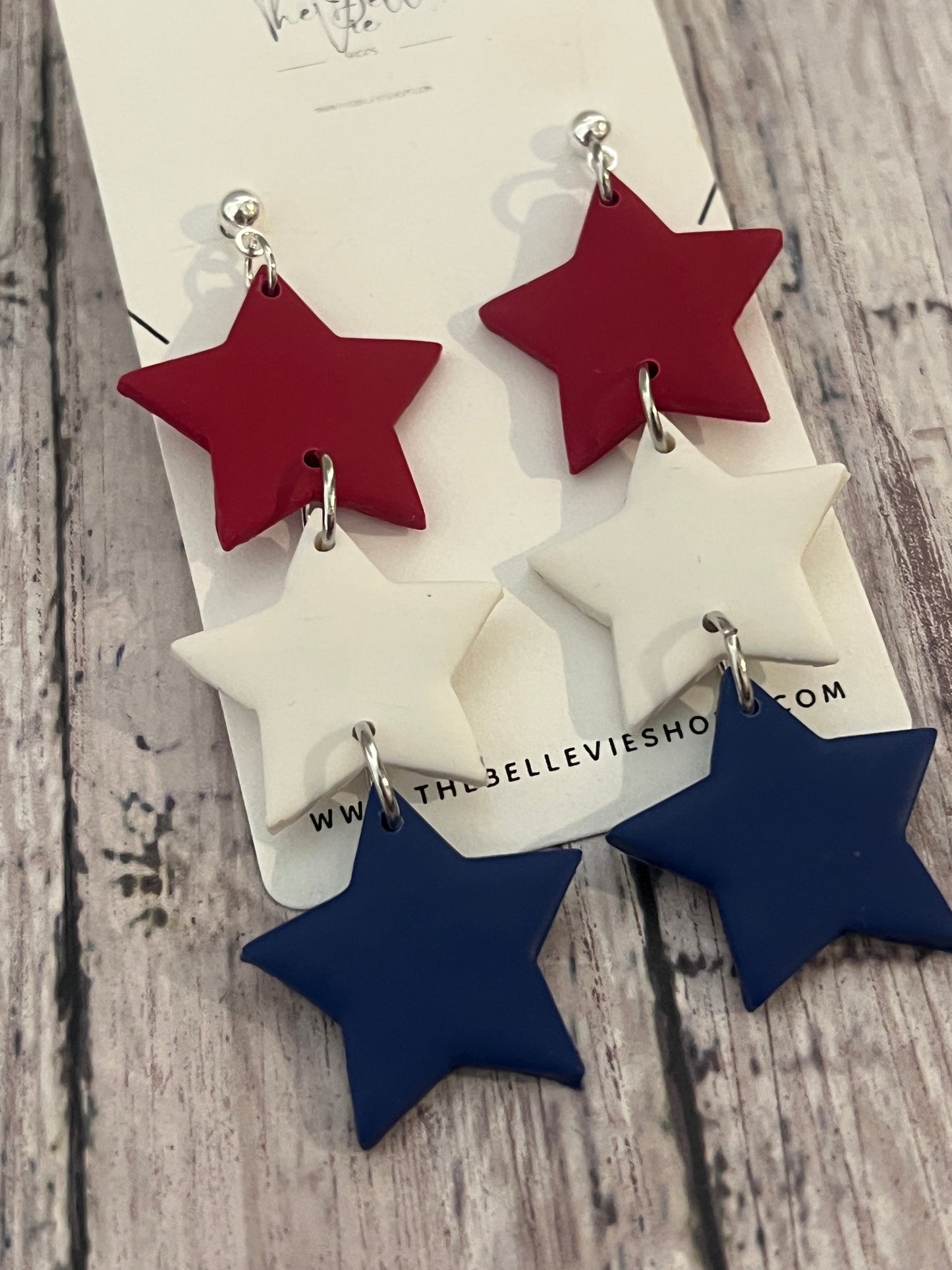 Patriotic Star earrings