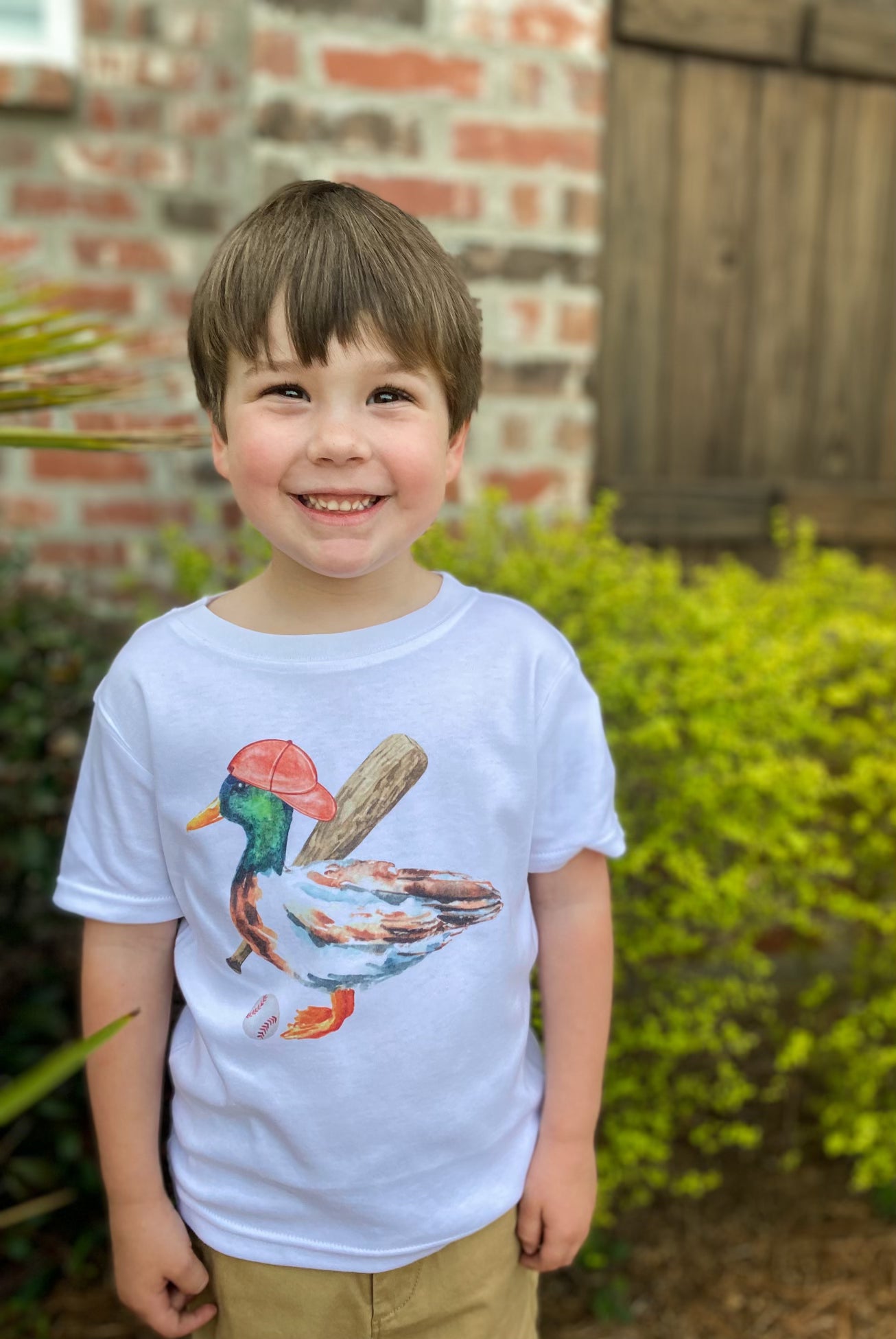 Mallard Duck Baseball Toddler Tee