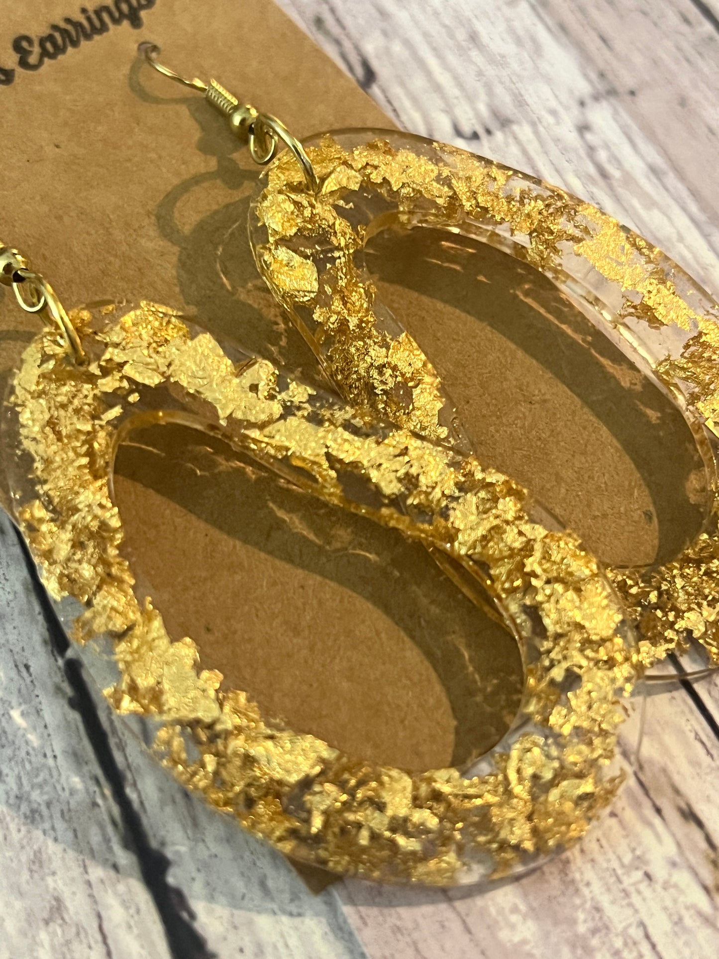 Gold Flake Earrings